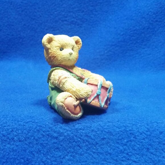 Vintage Cherished Teddies Ronnie I'll Play My Drum For You 912905 Nativity - Picture 4 of 10